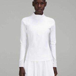 Lululemon Nulux Half-Zip Long Sleeve Shirt | Size 12 | White